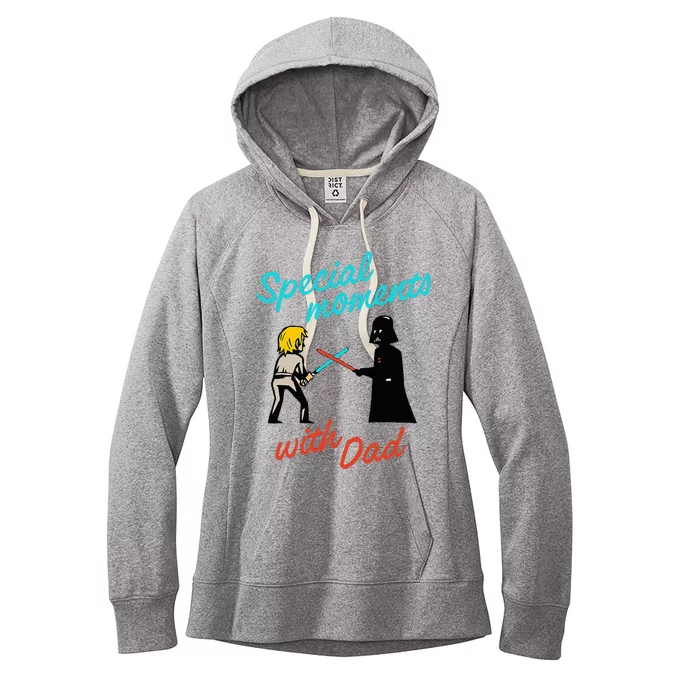 D.Arth V.Ader And Luke Special Moments With Dad Women's Fleece Hoodie