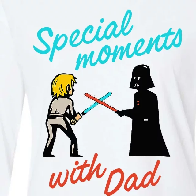 D.Arth V.Ader And Luke Special Moments With Dad Womens Cotton Relaxed Long Sleeve T-Shirt