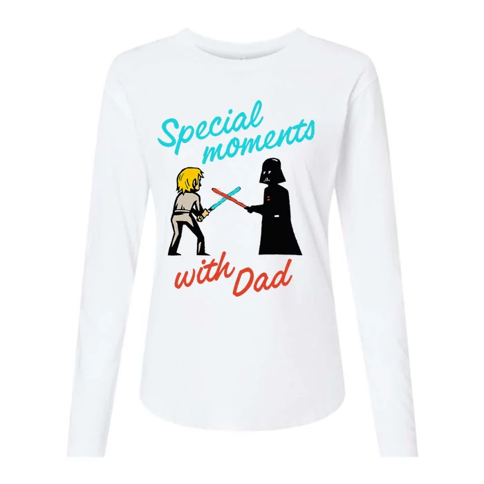 D.Arth V.Ader And Luke Special Moments With Dad Womens Cotton Relaxed Long Sleeve T-Shirt