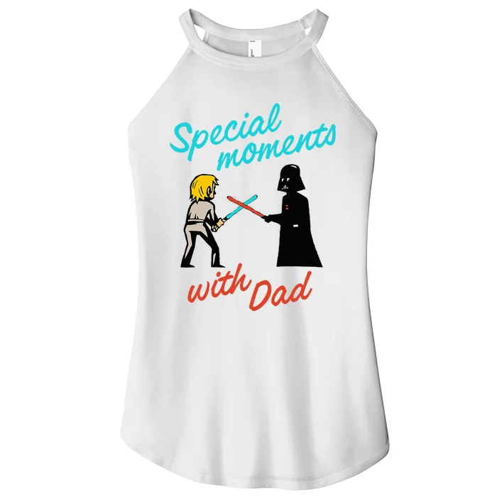 D.Arth V.Ader And Luke Special Moments With Dad Women’s Perfect Tri Rocker Tank