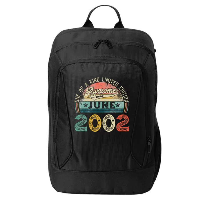 Distressed Vintage Awesome Since June 2002 21st Birthday City Backpack