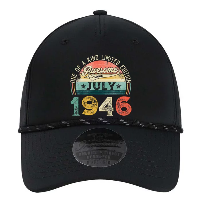 Distressed Vintage Awesome Since July 1946 77th Birthday Performance The Dyno Cap