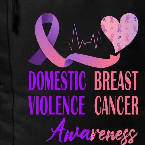 Domestic Violence And Breast Cancer Awareness Month Support Daily Commute Backpack