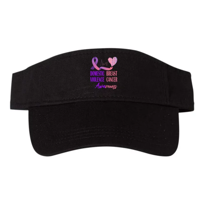 Domestic Violence And Breast Cancer Awareness Month Support Valucap Bio-Washed Visor