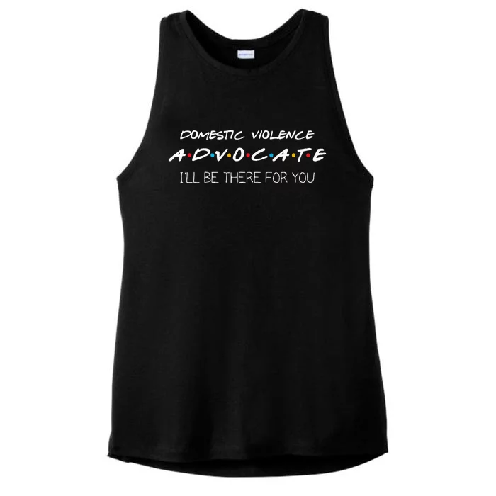 Domestic Violence Advocate Ladies Tri-Blend Wicking Tank