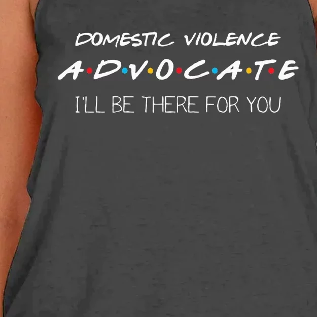 Domestic Violence Advocate Women's Knotted Racerback Tank