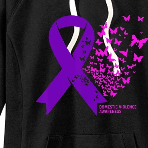 Domestic Violence Awareness End Domestic Violence Women's Fleece Hoodie