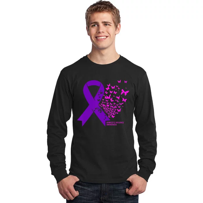 Domestic Violence Awareness End Domestic Violence Tall Long Sleeve T-Shirt