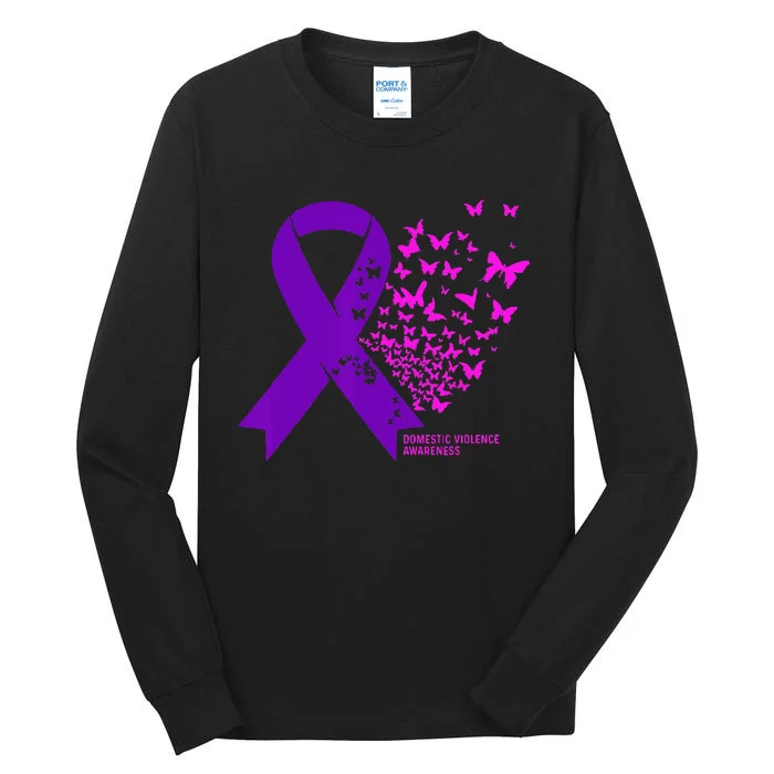 Domestic Violence Awareness End Domestic Violence Tall Long Sleeve T-Shirt