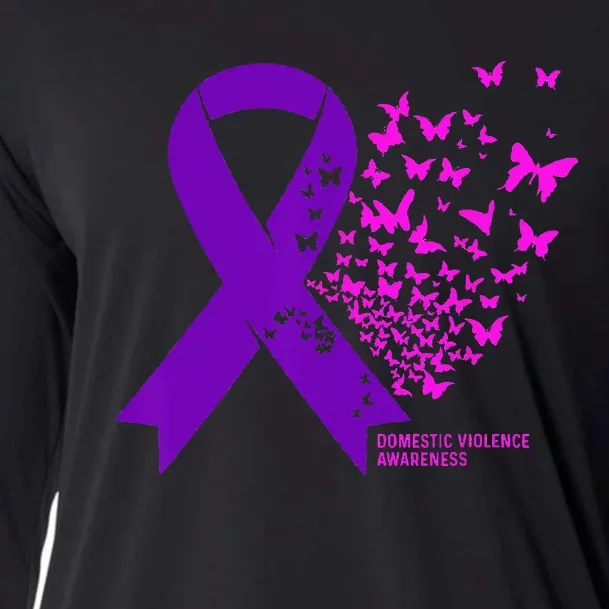 Domestic Violence Awareness End Domestic Violence Cooling Performance Long Sleeve Crew