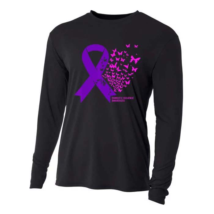 Domestic Violence Awareness End Domestic Violence Cooling Performance Long Sleeve Crew