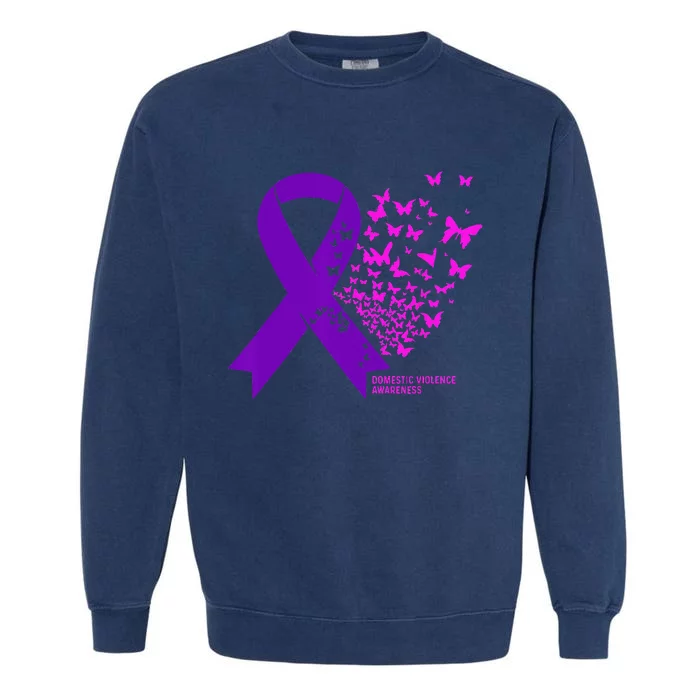 Domestic Violence Awareness End Domestic Violence Garment-Dyed Sweatshirt