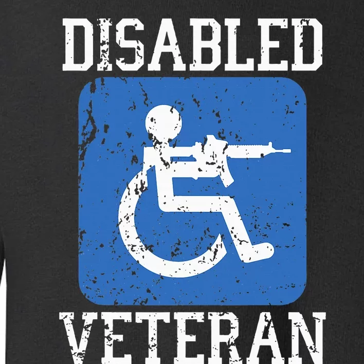 Disabled Veteran Armed Forces Military Soldier Army Usa Toddler Sweatshirt