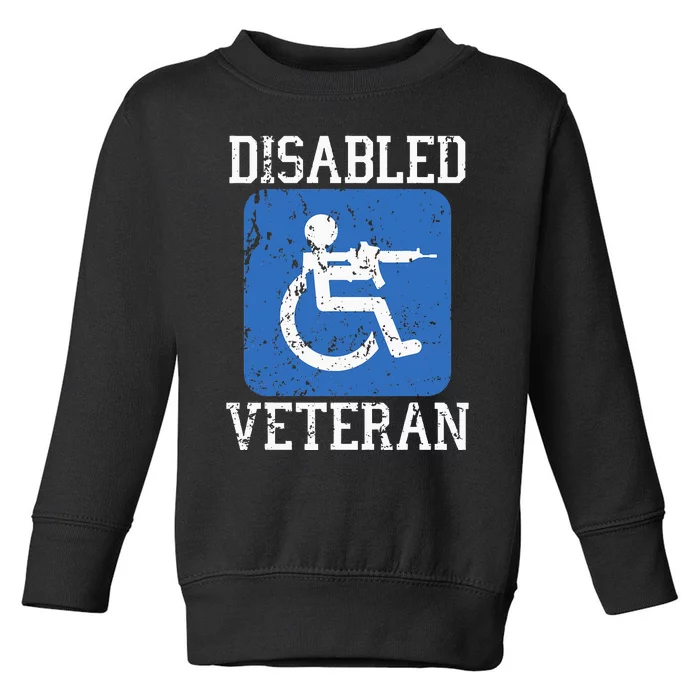 Disabled Veteran Armed Forces Military Soldier Army Usa Toddler Sweatshirt