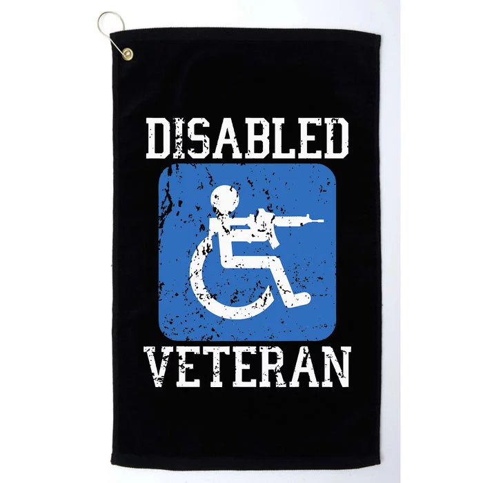 Disabled Veteran Armed Forces Military Soldier Army Usa Platinum Collection Golf Towel