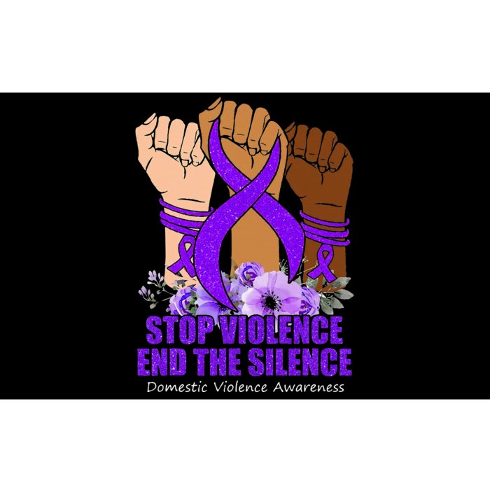 Domestic Violence Awareness Stop Violence End Silence Bumper Sticker