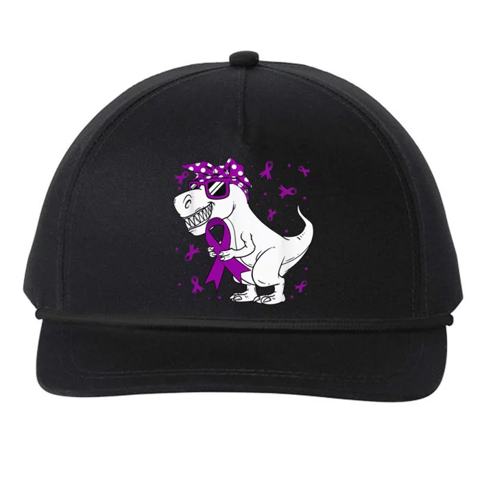 Domestic Violence Awareness Purple Ribbon Snapback Five-Panel Rope Hat