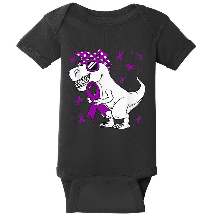 Domestic Violence Awareness Purple Ribbon Baby Bodysuit