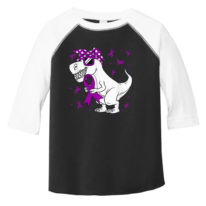 Domestic Violence Awareness Purple Ribbon Toddler Fine Jersey T-Shirt