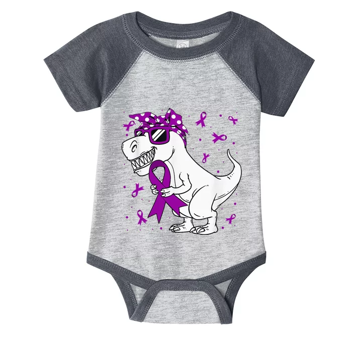 Domestic Violence Awareness Purple Ribbon Infant Baby Jersey Bodysuit