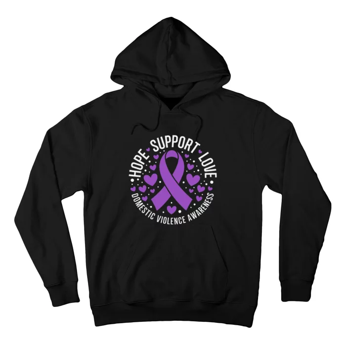 Domestic Violence Awareness Support Squad Family Hope Love Hoodie