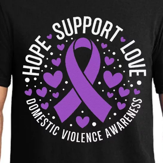 Domestic Violence Awareness Support Squad Family Hope Love Pajama Set