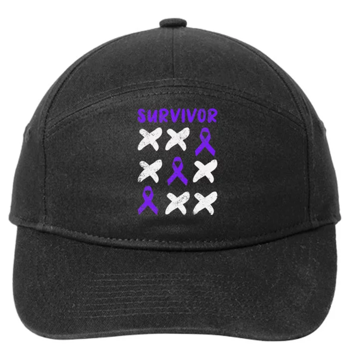 Domestic Violence Awareness Survivor 7-Panel Snapback Hat