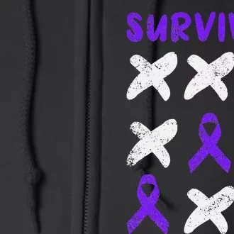 Domestic Violence Awareness Survivor Full Zip Hoodie