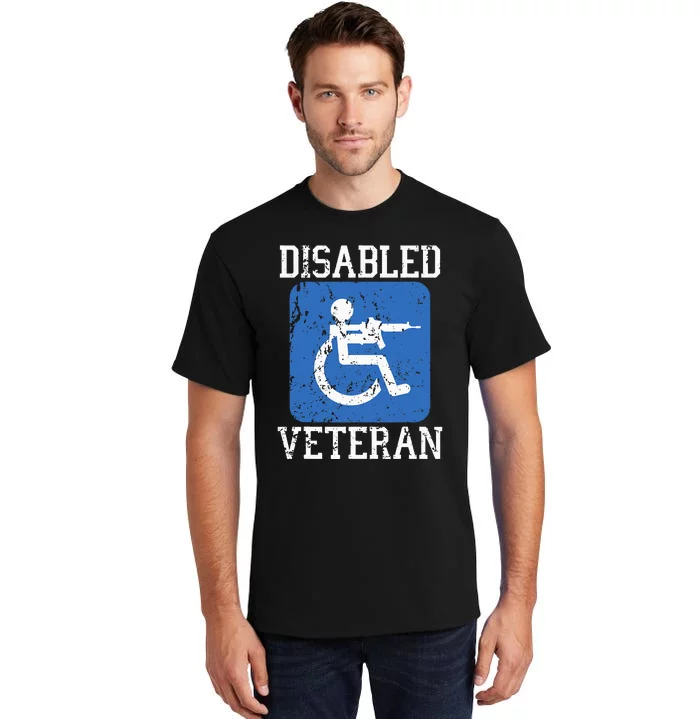 Disabled Veteran Armed Forces Military Soldier Army Usa Tall T-Shirt