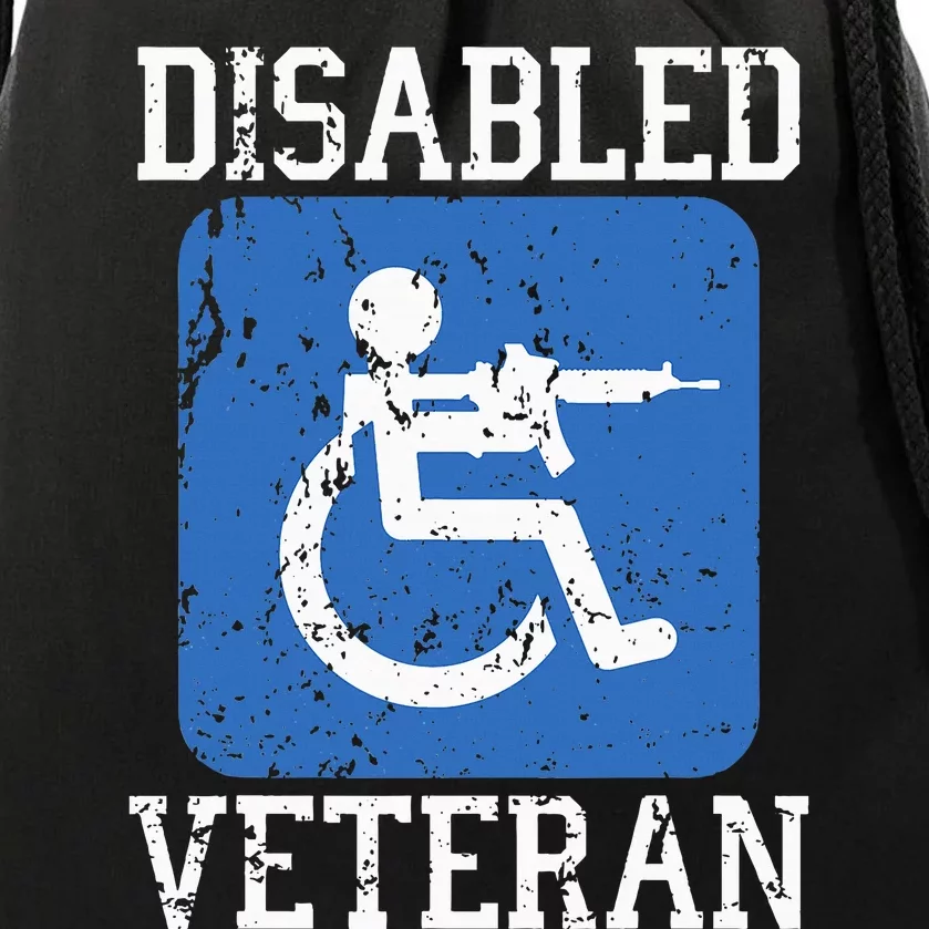 Disabled Veteran Armed Forces Military Soldier Army Usa Drawstring Bag