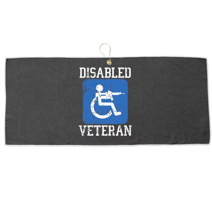 Disabled Veteran Armed Forces Military Soldier Army Usa Large Microfiber Waffle Golf Towel