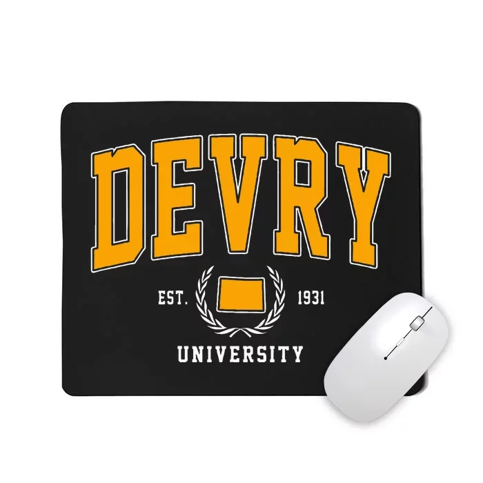 Devry Vintage Arch University Design Mousepad