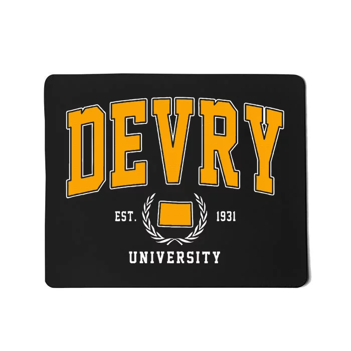 Devry Vintage Arch University Design Mousepad