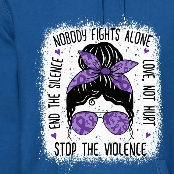 Domestic Violence Awareness Stop End Domestic Violence Premium Hoodie