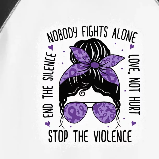 Domestic Violence Awareness Stop End Domestic Violence Toddler Fine Jersey T-Shirt