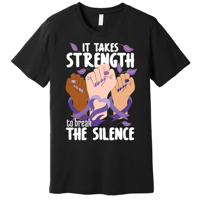 Domestic Violence Awareness Break The Silence Premium T-Shirt