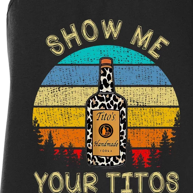 Drinking Vodka Alcohol Lover Show Me Your T.I.T.O Women's Racerback Tank