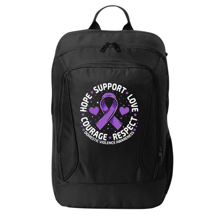 Domestic Violence Awareness LOVE SUPPORT Domestic Violence City Backpack