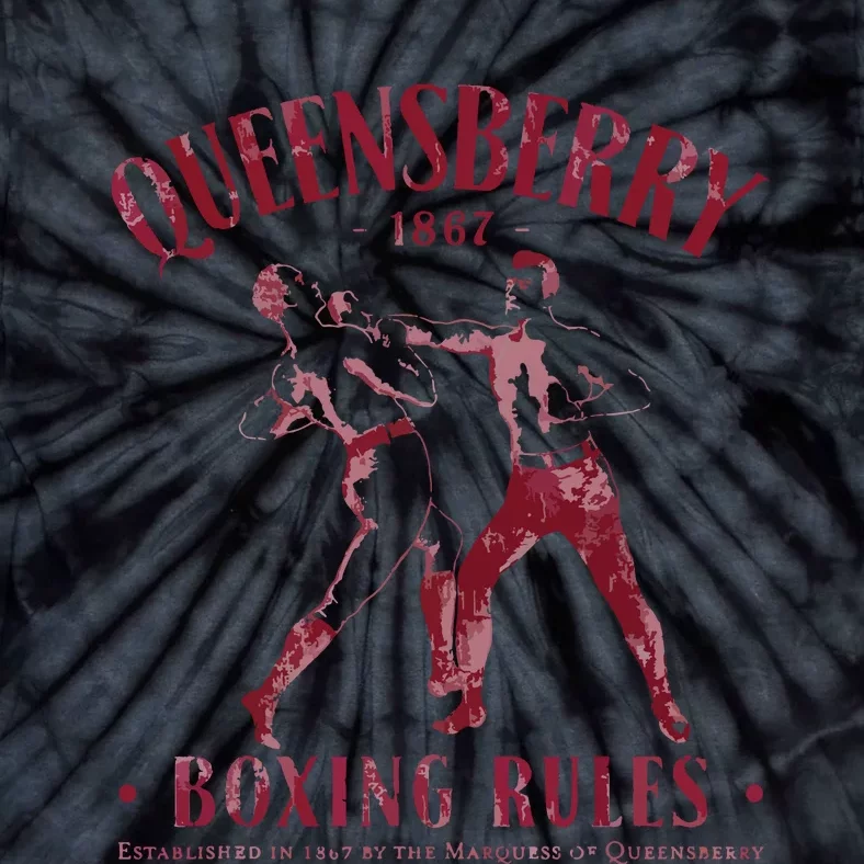 Distressed Vintage Boxing Queensbury Boxing Rules Tie-Dye T-Shirt