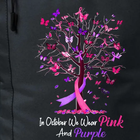 Domestic Violence Breast Cancer Awareness Month Ribbon Tree Daily Commute Backpack