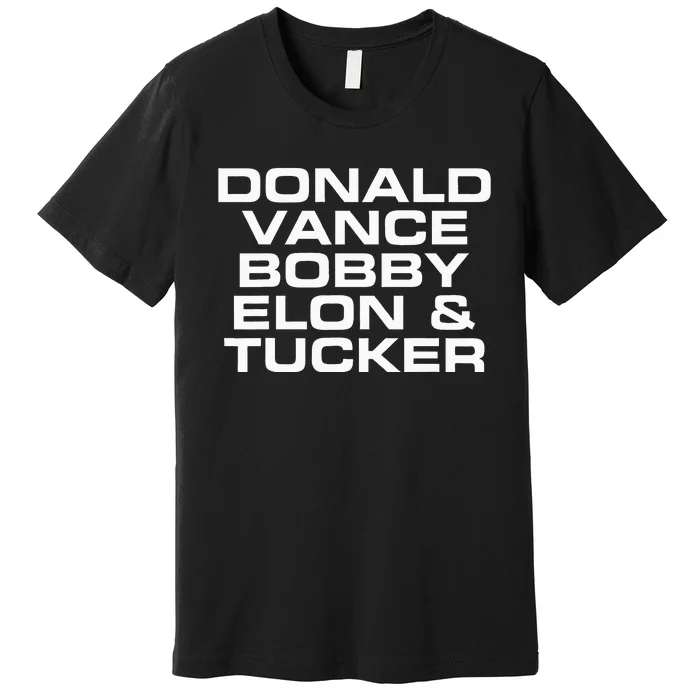 Donald Vance Bobby Elon & Tucker Premium T-Shirt