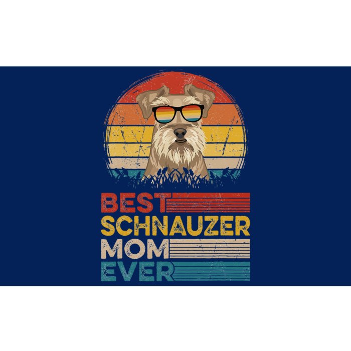 Dog Vintage Best Schnauzer Mom Ever Mother Day Puppy Dog Mom Bumper Sticker