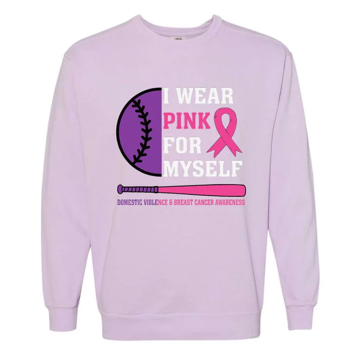 Domestic Violence & Cancer Awareness Garment-Dyed Sweatshirt