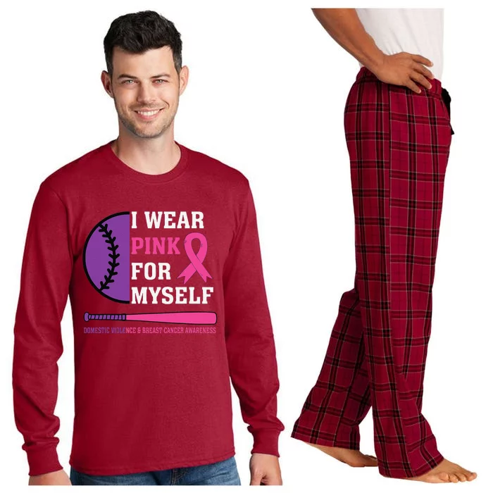 Domestic Violence & Cancer Awareness Long Sleeve Pajama Set