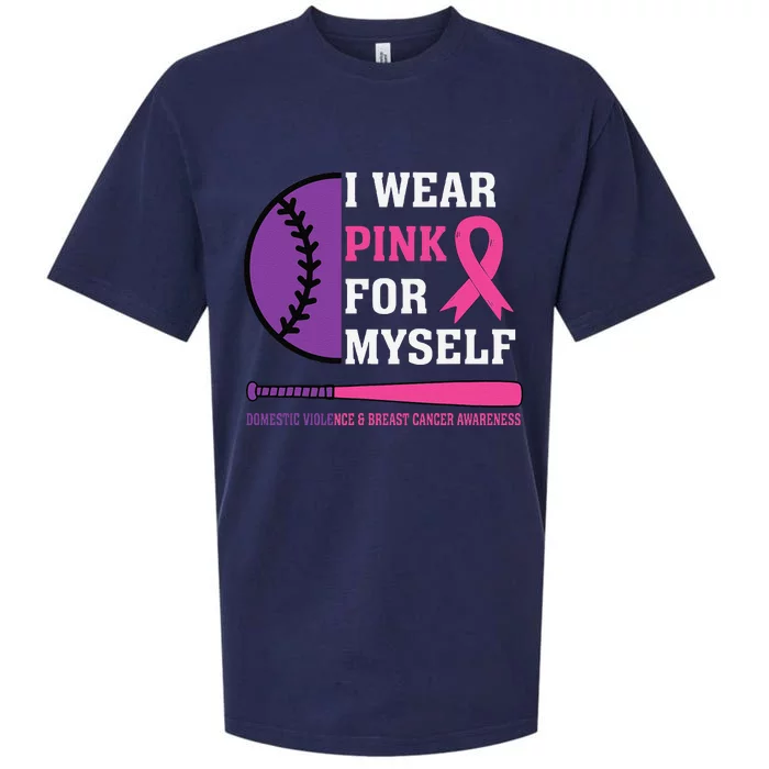 Domestic Violence & Cancer Awareness Sueded Cloud Jersey T-Shirt