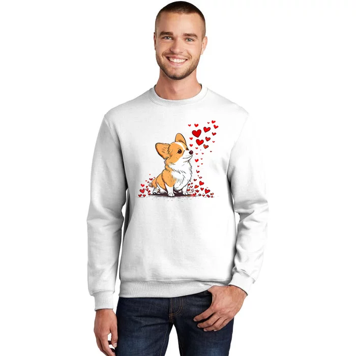 Dog Valentine Cute Corgi ValentineS Day Sweatshirt