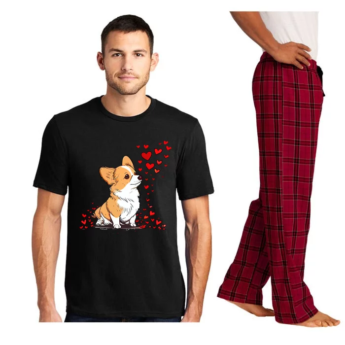 Dog Valentine Cute Corgi Valentine's Day Great Gift Pajama Set