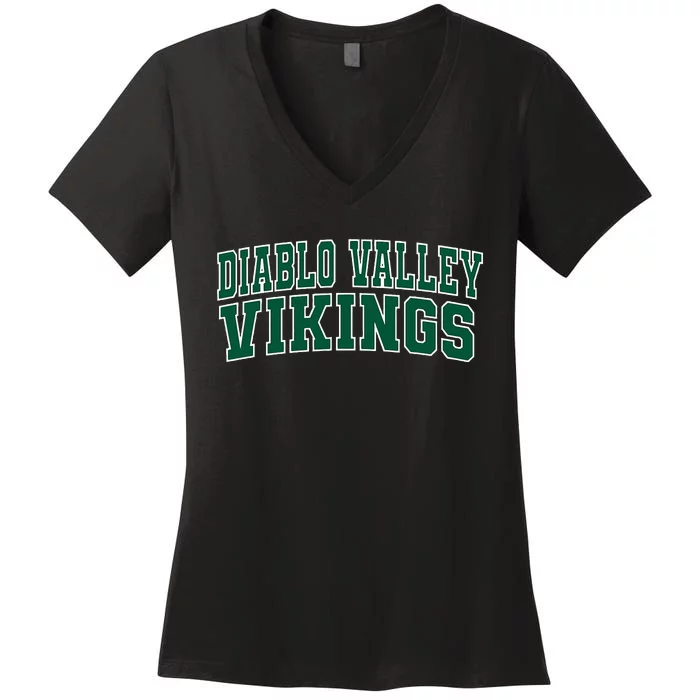 Diablo Valley College Vikings Women's V-Neck T-Shirt