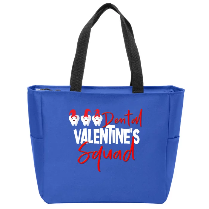 Dental Valentine's Day Squad Funny Dentist Funny Gift Zip Tote Bag