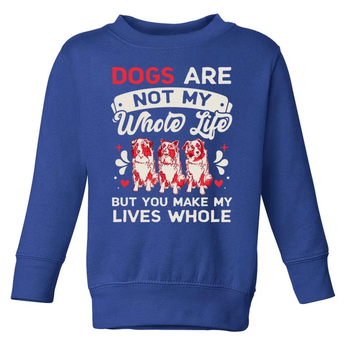 Dog Valentine Doggy Paw Valentine's Day Dog Lover Cool Gift Toddler Sweatshirt